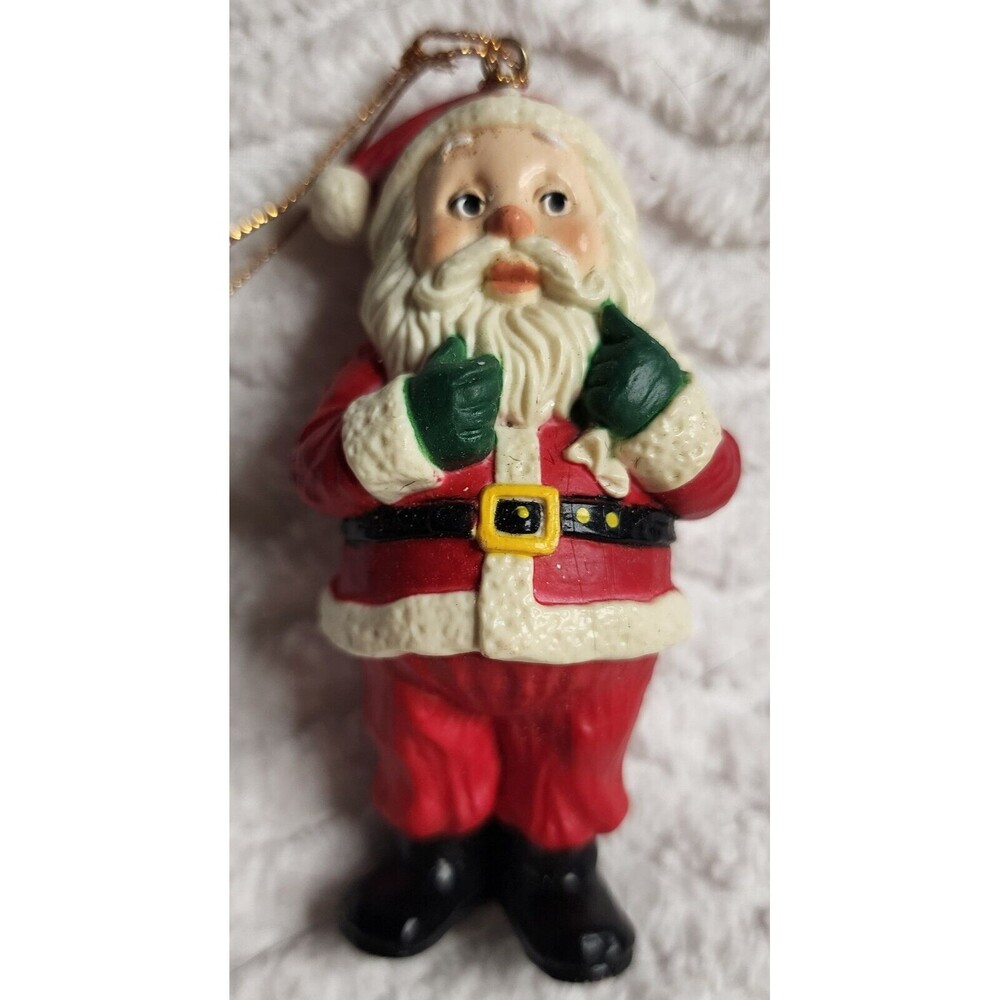 Vintage SANTA CLAUS Holiday Memories Collector Ornament Made In MACAU EuC